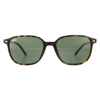 Ray-Ban Unisex Sunglasses Leonard RB2193 902/31 Tortoise Green G-15 - Brown - One Size