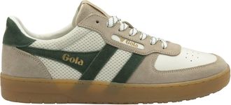 Gola Mens Classics Hawk 83 Trainers Shoes In Off White Bone Evergreen Gum