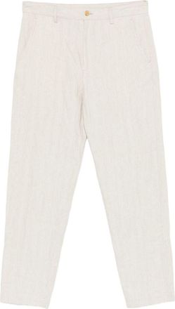 Dries Van Noten Tailored Minimalist Straight Leg Cotton Trousers