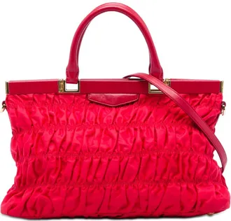 Prada Pre-owned Prada Tessuto Gaufre Frame Satchel Ladies QLRPGLRS3JOIORGH