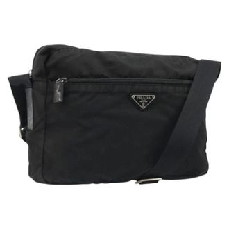 Prada unisex, Pre-owned, Zwart, Maat: ONE Size Leer