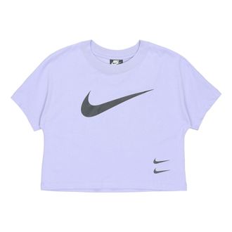 Nike (WMNS) Nike SPORTSWEAR SWOOSH Logo Short Sleeve Purple CJ3765-569