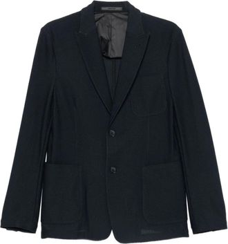 Giorgio Armani Icon Single-Breasted Jacket - Heren - Blazers - Blauw - 3XL - Jassen