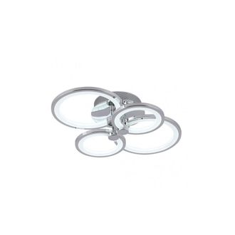 Fabrilamp Fabrilamp - Plafon Sydney 96w 3000-4000-6500k Cromo 13,5x54x40 Cm 7200lm Regulable,memoria Y C.remoto