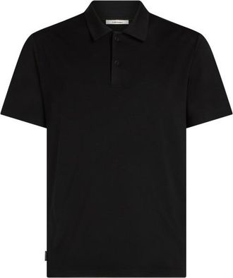 Icebreaker 15.5 Merinofine S/S Polo Merinoshirt f&uuml;r Herren | schwarz