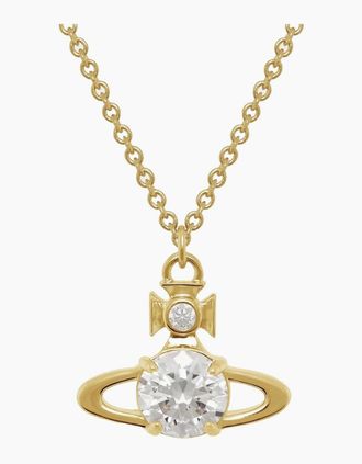 Vivienne Westwood Womens Reina Large Pendant Gold - Size: OS