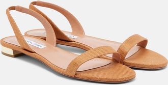 Aquazzura Sandalias So Nude de rafia