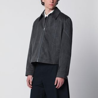 S&eacute;fr Giacca con zip Tazio grigia slavata