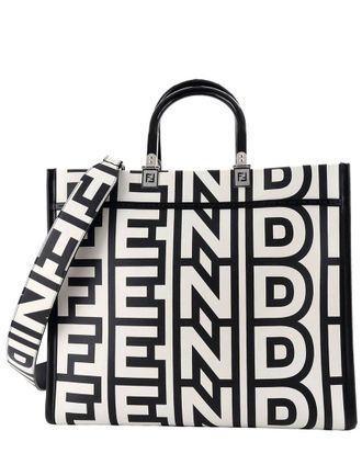 Fendi Fendi X Marc Jacobs Sunshine Shopper Tote Printed Medium (Authentic Pre-Loved)