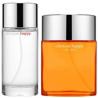 Clinique Unisex Happy Duo - Perfume Spray 100 ml & for Men Eau de Toilette 100 ml - Apple - One Size