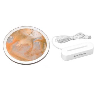 OEM L&aacute;mpara De Arena Movediza, Enchufe Usb, Protecci&oacute;n Ocular, Decoraci&oacute;n Art&iacute;stica, L&aacute;mpara De Mesa Con Arena En Movimiento Para Dormitorio, Sala De Esta