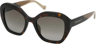 Nina Ricci Zonnebril - Dames - Zonnebrillen - Bruin - 53 MM - Accessoires