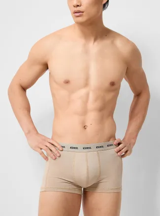 Diesel Mens 3 solid stretch trunk Cotton