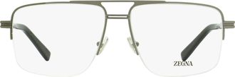 Ermenegildo Zegna EZ5274 Semi-Rimless Pilot Eyeglasses - Gray