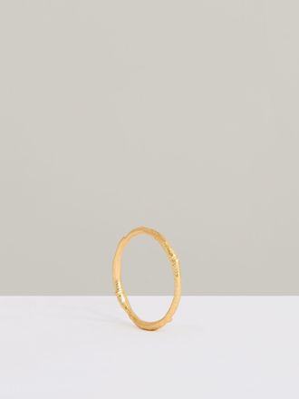 Reiss Gold Tone Molten Curve Bangle