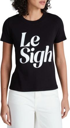 ASKK NY Le Sigh Classic Printed Tee Top In Black