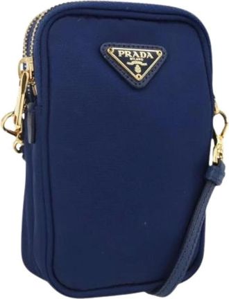 Prada Pre-owned Mini Bags, female, Blue, Size: ONE SIZE Pre-owned Mini Bag