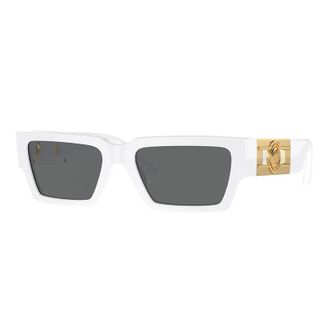Versace Sunglasses Square Full Rim, Black Frame And Dark Grey Lens Ve4459Gb1/87