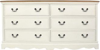 Maisons du monde Cómoda de 6 cajones color crema