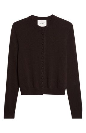 Lisa Yang Wilona Cashmere Cardigan in Dark Oak at Nordstrom, Size 1