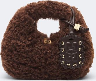 Ganni Bolso Mini de teddy
