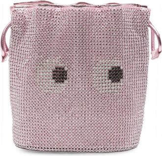 Anya Hindmarch Crystal-embellished Drawstring Clutch Bag