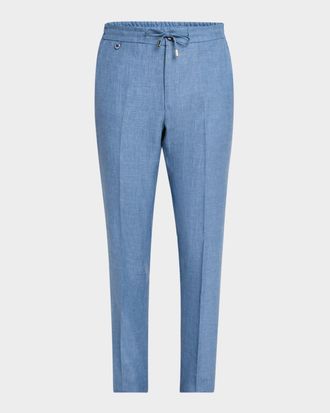 Stefano Ricci Men & apos;s Drawstring Pull-On Pants