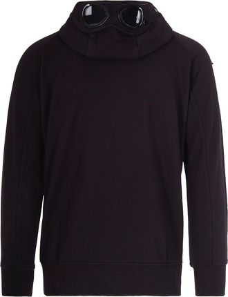 C.P. Company Mens Hooded Sweatshirt Goggle Black Cotton Sweatshirts Sweater