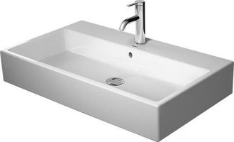 Duravit Lavabo Vero Air Wash Duravit 80x47cm, Con Rebosadero, Con Banco