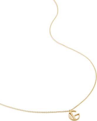 Monica Vinader alphabet G-pendant necklace - women - Sterling Silver/Recycled 18kt Gold Vermeil - One Size