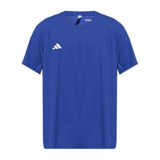 adidas Training T-Shirts, male, Blue, Size: 2XL Logo T-Shirt