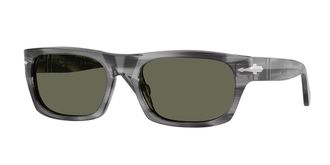 Persol PO3398S Polarized 119258 Mens Sunglasses Grey Size 55