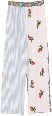 Moschino Multicolour Floral Cotton Trousers