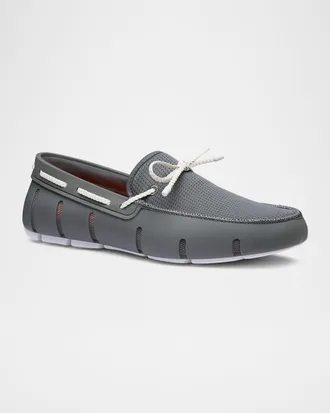 Swims Men & apos;s Braided Lace Mesh Loafers