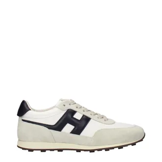 Hogan Sneakers Athletic Herren Leder Wei&szlig;/Beige