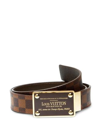 Louis Vuitton 2010 Inventeur belt - unisex - PVC - One Size - Brown