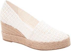 André Assous Patti Espadrille Wedge in White Woven at Nordstrom Rack, Size 9