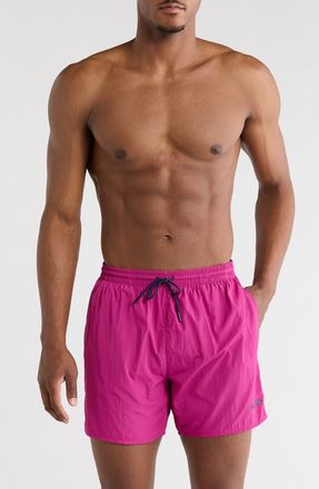 BOSS Lee Swim Trunks in Medium Pink at Nordstrom Rack, Size Xx-Large