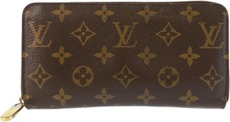 Louis Vuitton Monogram Brown Pvc Long Wallet (Bi-Fold) (Pre-Owned)
