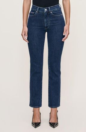DL1961 Halle Straight Instasculpt High Rise Jeans in Lake House at Nordstrom, Size 29