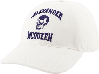 Alexander McQueen Mens 7594504105q9038 Baseball Cap White Others