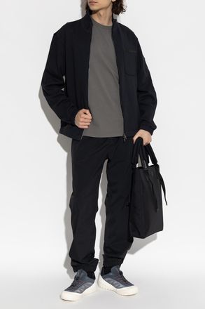 Moncler Sweatshirt With Logo Patch, Mens, Black