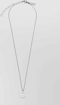 Ferragamo adjustable chain pendant necklace