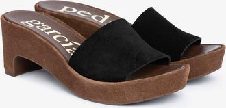 Pedro Garcia Black suede clog heel | Diedra | Fall-winter 26 |