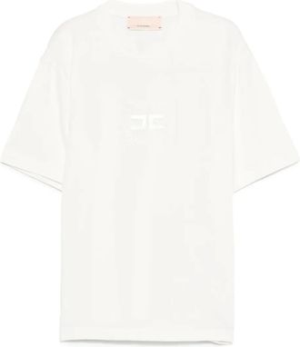 Elisabetta Franchi La Mia Bambina logo T-shirt - kids - Elastane/Cotton - 14 yrs - White
