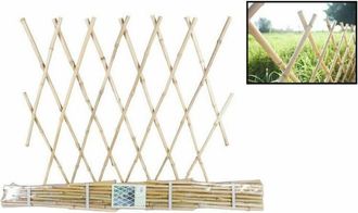 Trade Shop Trade Shop - Traliccio In Bamb&ugrave; Rete Estensibile Per Piante Rampicanti Staccionata 180x150cm