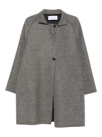 Harris Wharf London Grey Textured Weave Coat