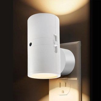 OEM 1 Luz Nocturna Led Con Enchufe, Luz Nocturna Con Enchufe, 5-300 Lm, Brillo Ajustable, 2700k, Luz Nocturna Regulable Para Cocina, Pasillo, Blanco