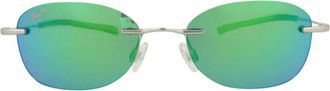 Maui Jim Round-Frame Memory Metal Sunglasses