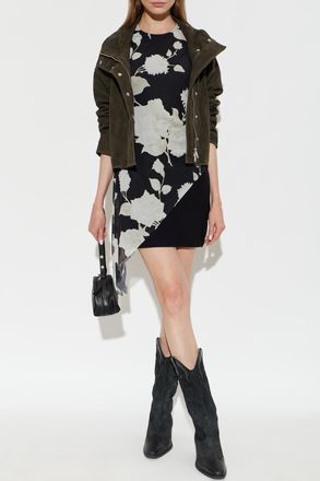 AllSaints Asymmetric Dress Riley, Womens, Black